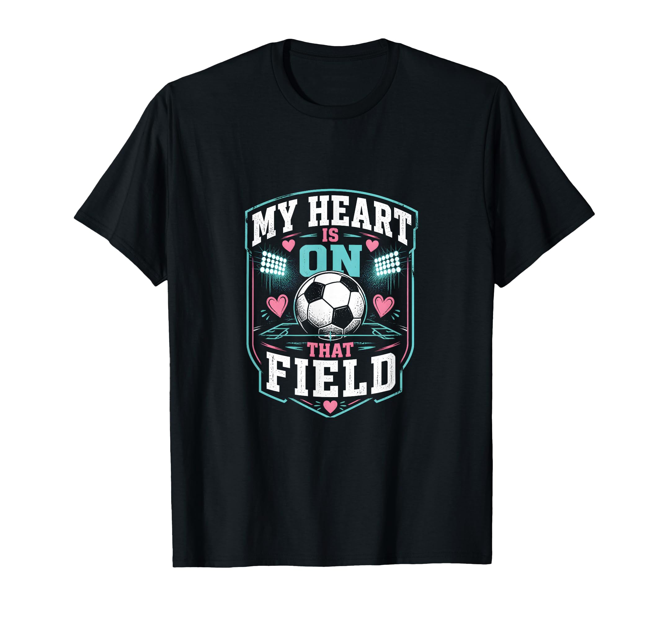 My Heart Is That Field Soccer Mom T-Shirt - Streetwear Style Unisex
