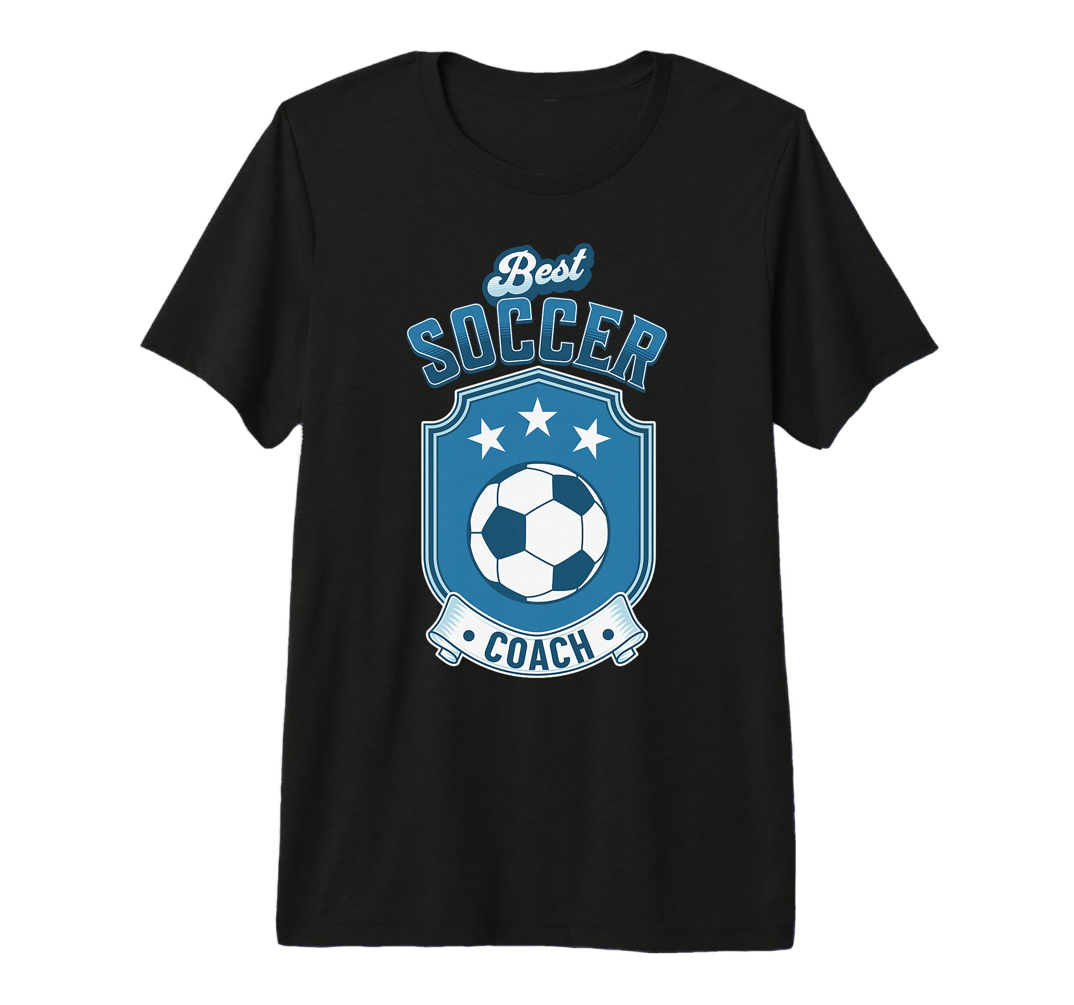 Fun Gift Best Soccer Coach Tri Blend T-Shirt - Custom Art Print Unisex
