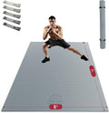 HAPBEAR Extra Large Exercise Mat-7'x5'/6'x8'/6'x9'/6'x10'/6'x12'x8mm(1/3 inch),Non-Slip, Ultra Durable, Thick Workout Mats for Home Gym Flooring Cardio, Yoga Mats for Fitness, High-Density Exercise Mat, Shoes-Friendly