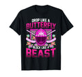 Ice Hockey Goalie Drop Like Butterfly T-Shirt - Novelty Apparel Unisex