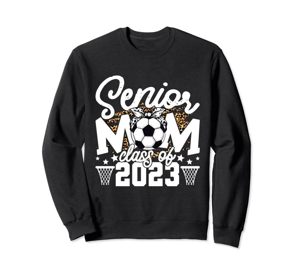 Leopard Senior Mom Class 2023 Sweatshirt - Novelty Apparel for Adults