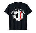 Aunt Ballers Funny Soccer Baseball T-Shirt - Custom Art Print Men Women