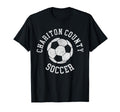 Chariton County Soccer Distressed 90S T-Shirt - Graphic Print for Adults