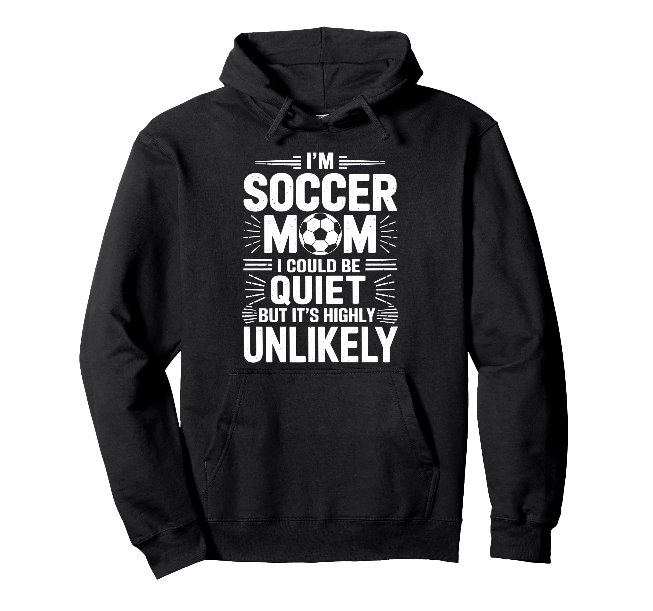 Goalkeeper Game Player Im Soccer Mom Hoodie - Minimalist Print for Adults