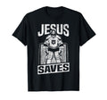 Ice Hockey Goalie Goalkeeper Jesus Jesus T-Shirt - Graphic Print Unisex