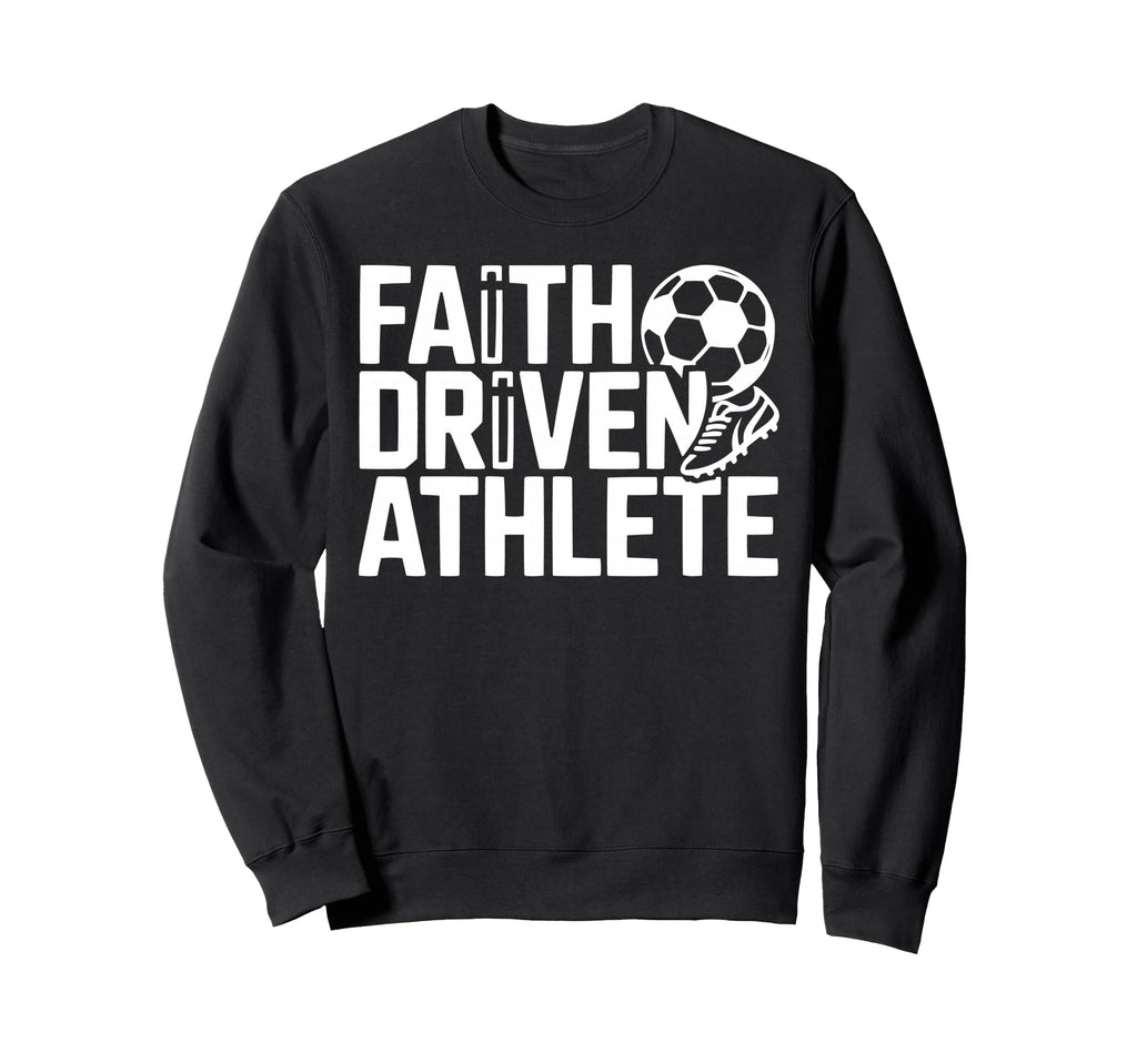 Christian Soccer Player Religious Sweatshirt - Custom Art Print Men Women