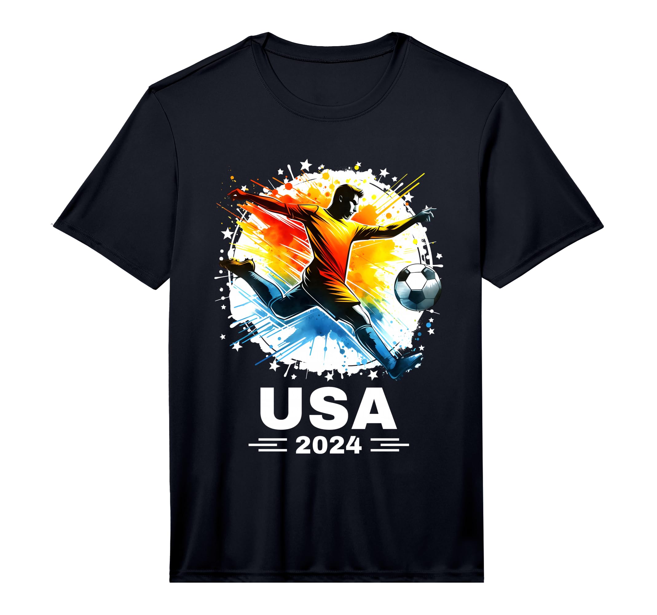 Soccer Player Sports Soccer 2024 Soccer T-Shirt - Graphic Print for Adults