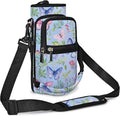 25/32/40/64oz Water Bottle Bag Holder Carrier-Insulated Crossbody Sling Case Sleeve with Strap & Pockets for Men Women Gym Cycling Travel Walking Hiking Camping