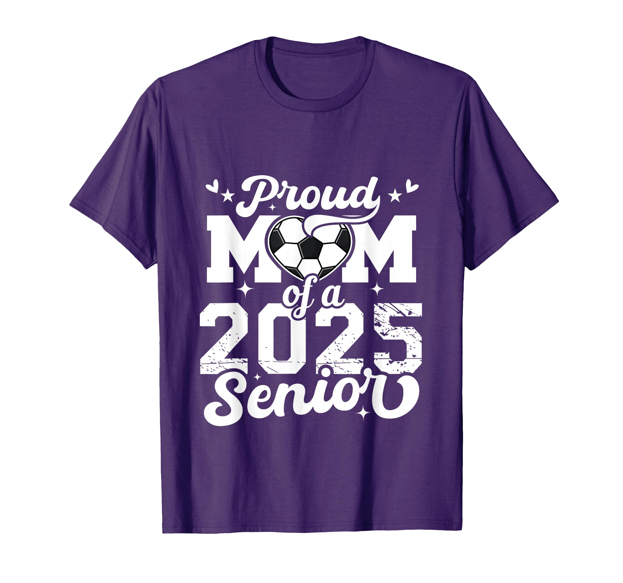 Proud Mom 2025 Senior Soccer Ball T-Shirt - Streetwear Style Men Women