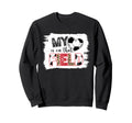 Leopard My Heart Is That Field Sweatshirt - Fun Novelty Design for Adults