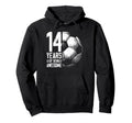 14Th Birthday Soccer Player Football Hoodie - Custom Art Print for Adults