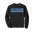 Colorado Soccer Sky Blue Text Sweatshirt - Trendy Graphic Men Women