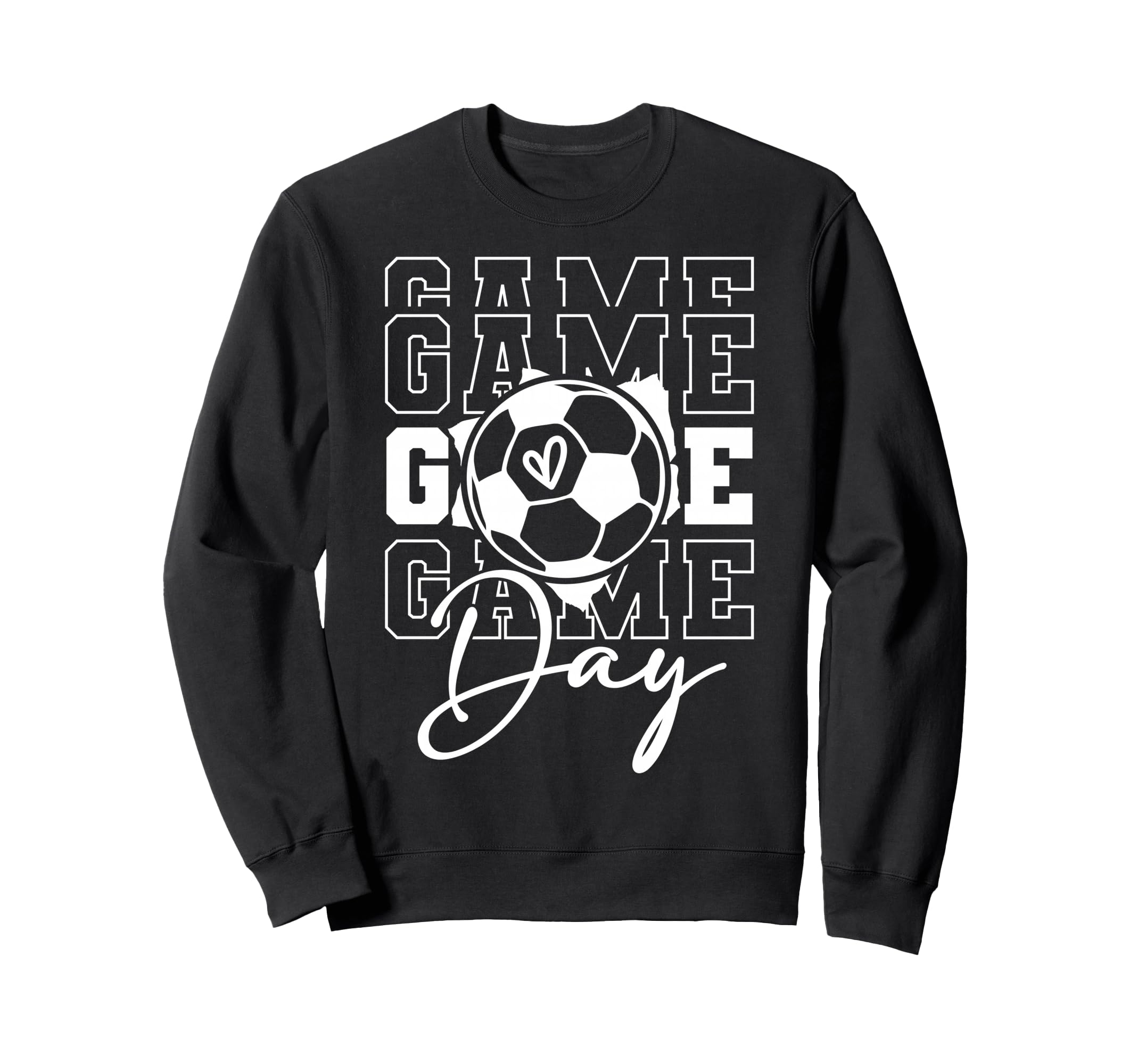 Game Day Soccer Sweatshirt - Aesthetic Graphic for Adults