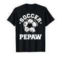 Soccer Pepaw Soccer Ball Distressed Funny T-Shirt - Novelty Apparel Unisex