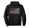 God Family Soccer Freedom Player Coach Hoodie - Novelty Apparel Men Women