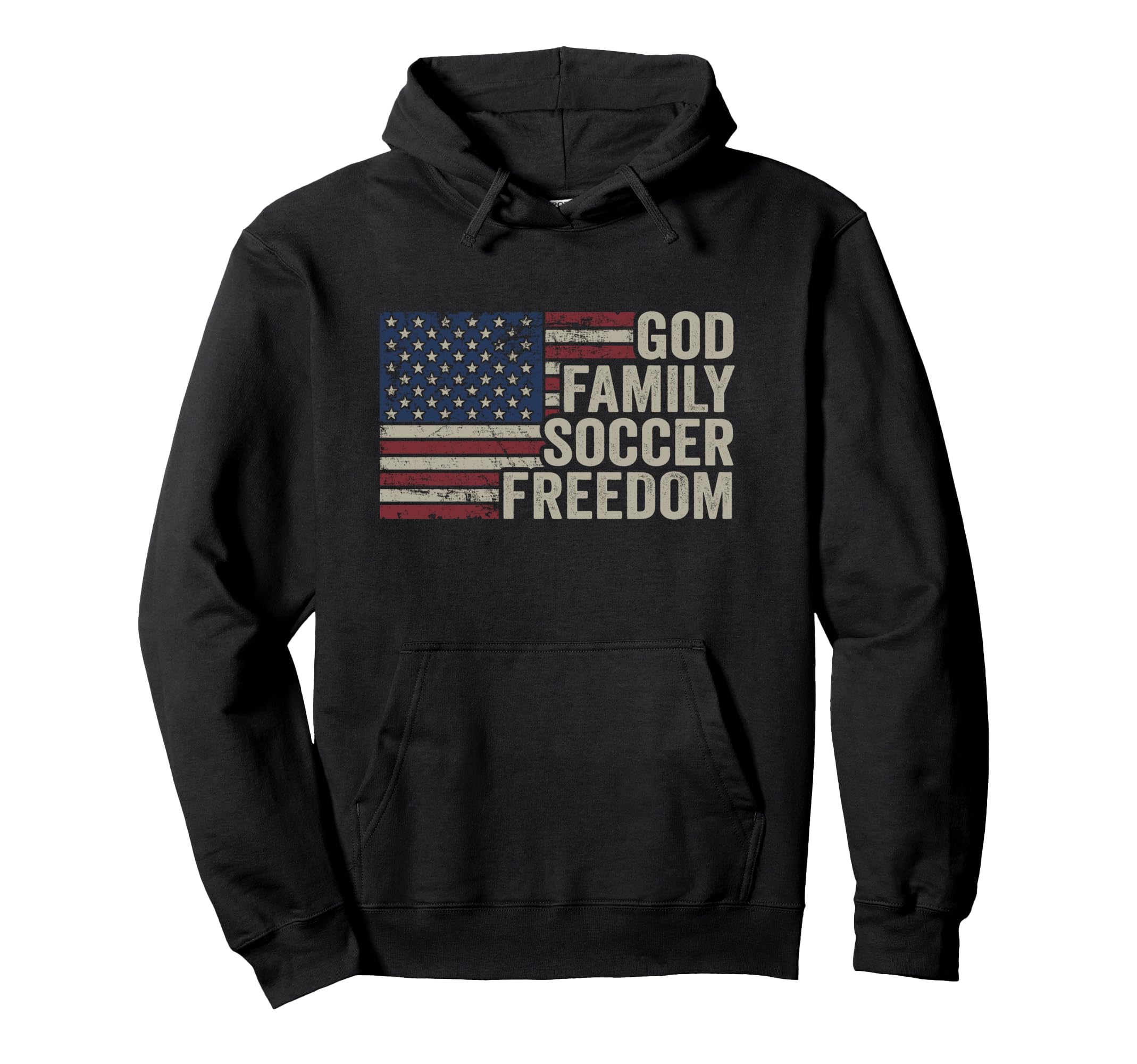 God Family Soccer Freedom Player Coach Hoodie - Novelty Apparel Men Women