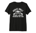 Mens Funny Hockey Goalie Uncle Hockey T-Shirt - Trendy Graphic Men Women