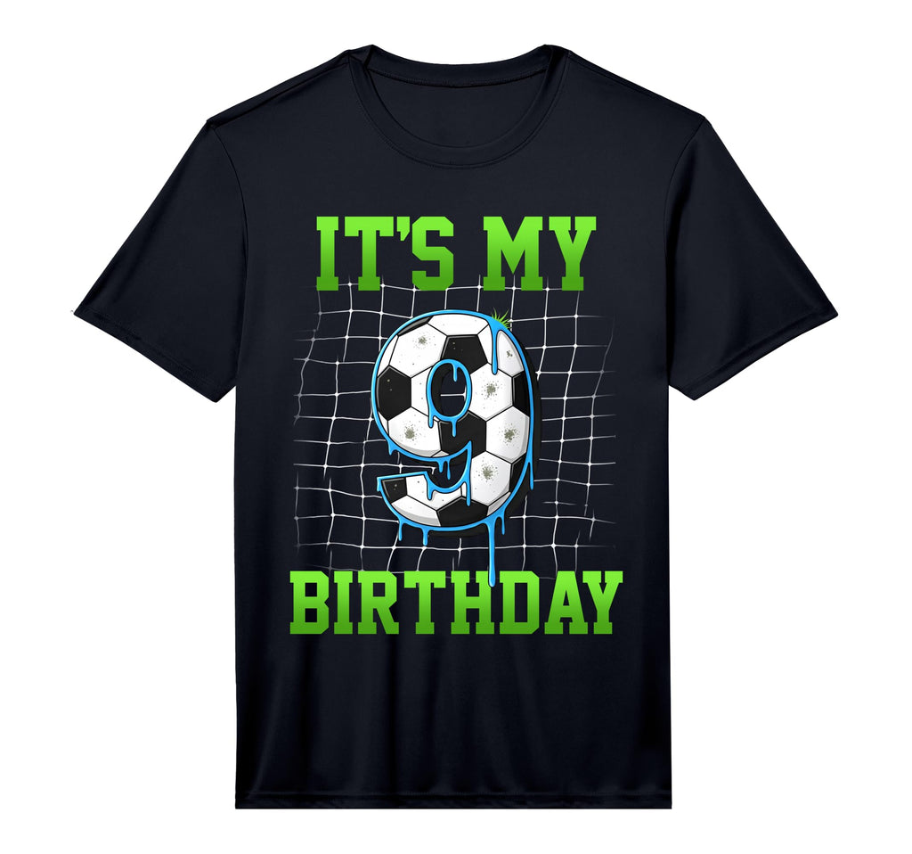 Its My 9Th Birthday Funny Soccer T-Shirt - Novelty Apparel for Adults