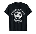 Nassau County Soccer Distressed T-Shirt - Casual Everyday Wear for Adults