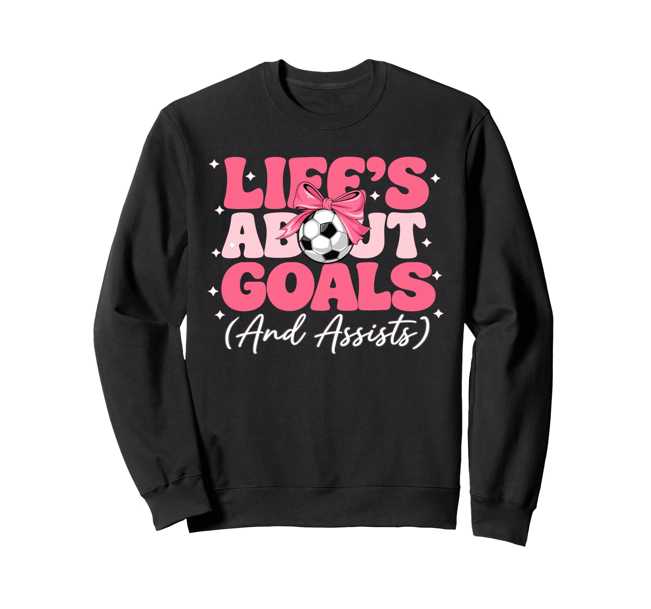 Lifes About Goals And Assists Player Sweatshirt - Unique Graphic Unisex