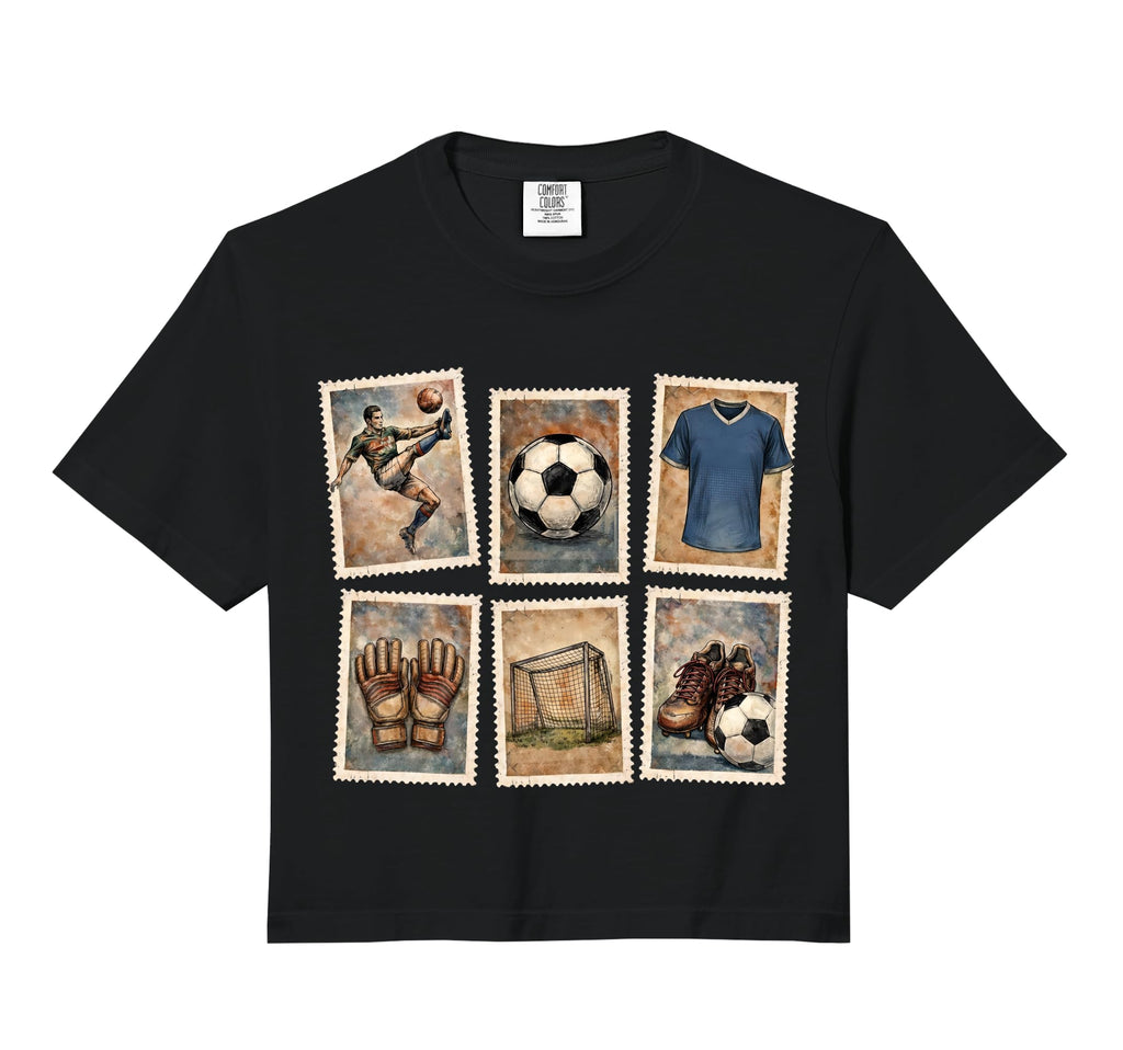 Soccer Stamps Football Collection Sports Hoodie - Graphic Print for Adults