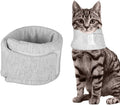 Cat Neck Brace, Breathable & Adjustable Cone Collar After Surgery Recovery Anti-Scratch Anti-Lick Protection, Cat Cone Collar for Small Medium Dogs Puppies Kittens (Grey, M)
