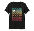 Groovy Soccer Just Who Loves Win Mom T-Shirt - Novelty Apparel Unisex