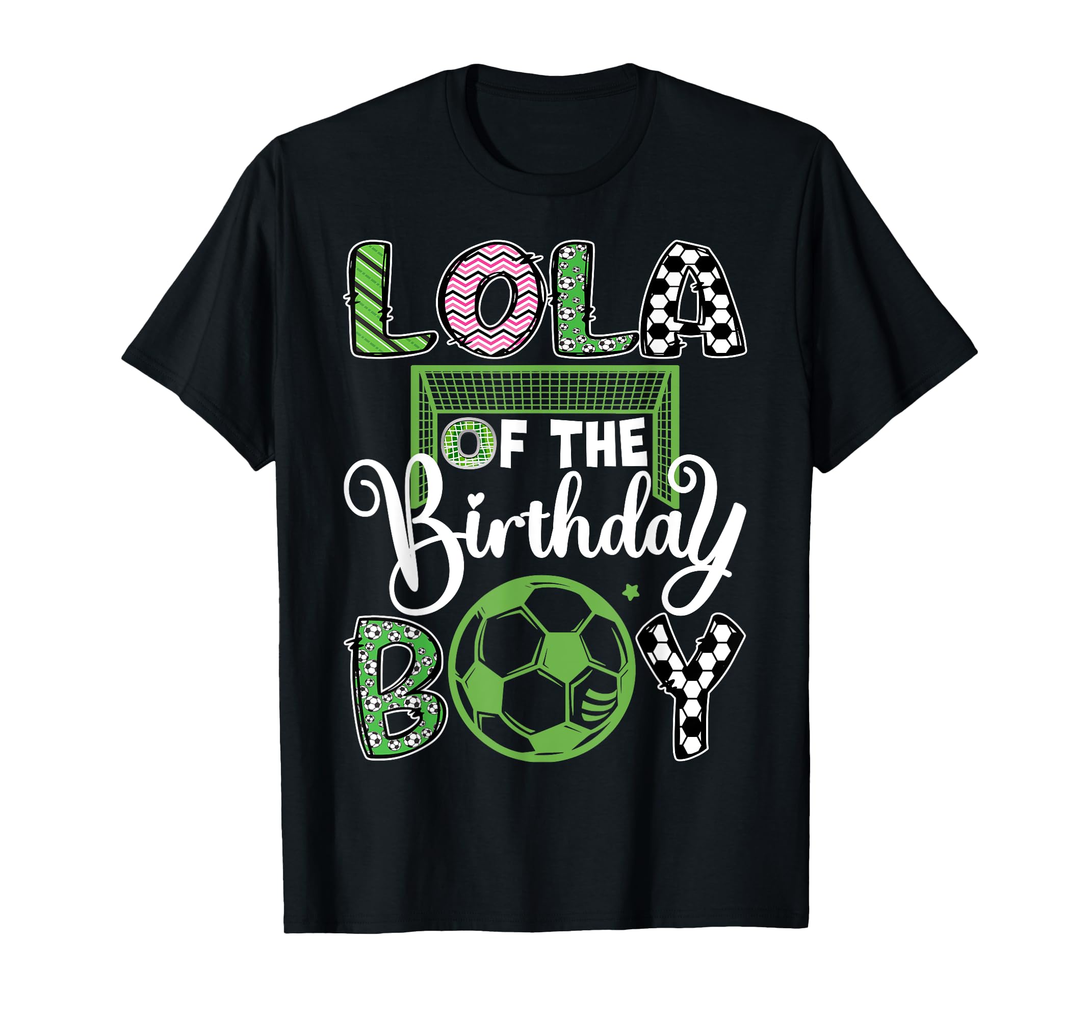 Lola Birthday Soccer Player Birthday T-Shirt - Graphic Print Unisex