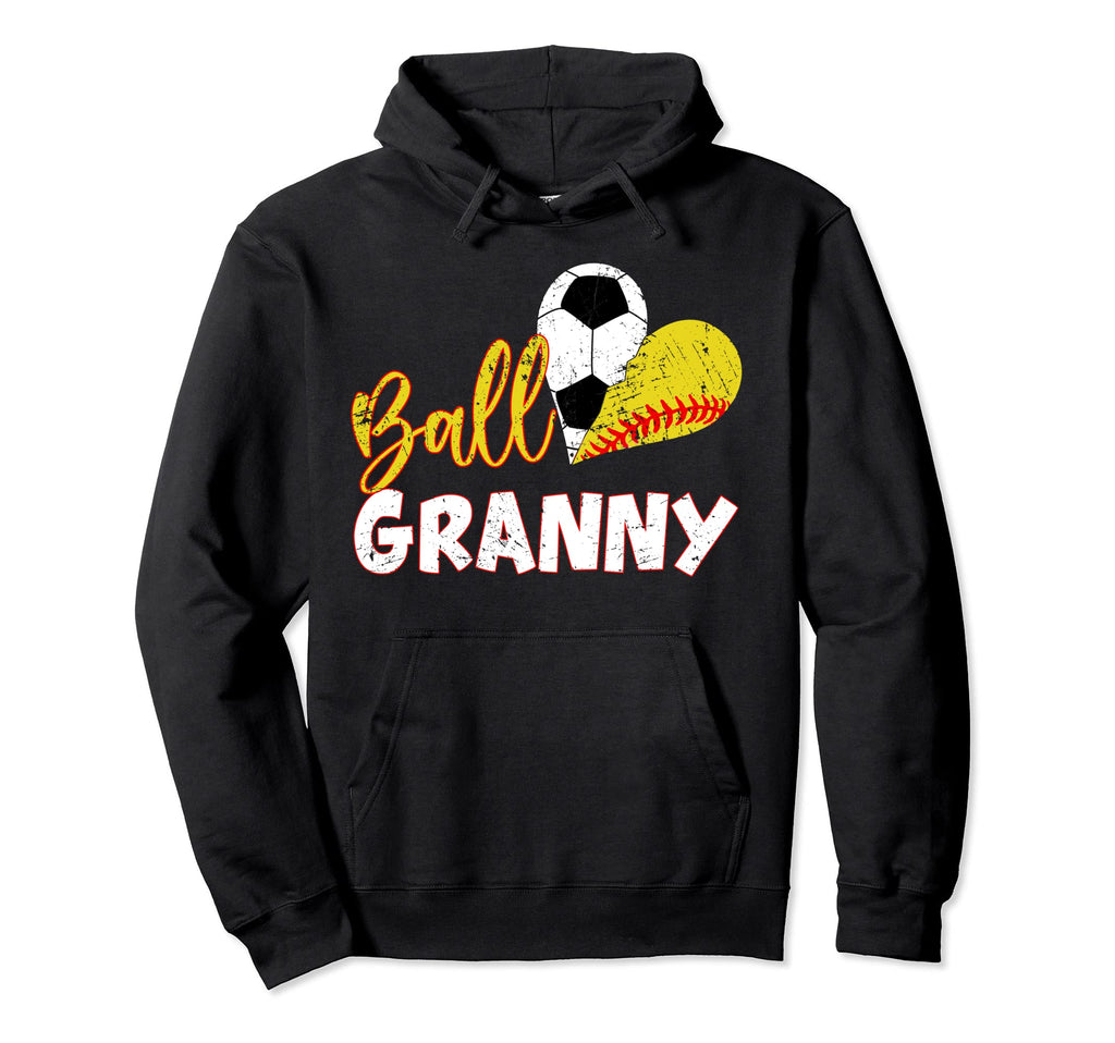 Funny Ball Granny Soccer Softball Hoodie - Streetwear Style Unisex