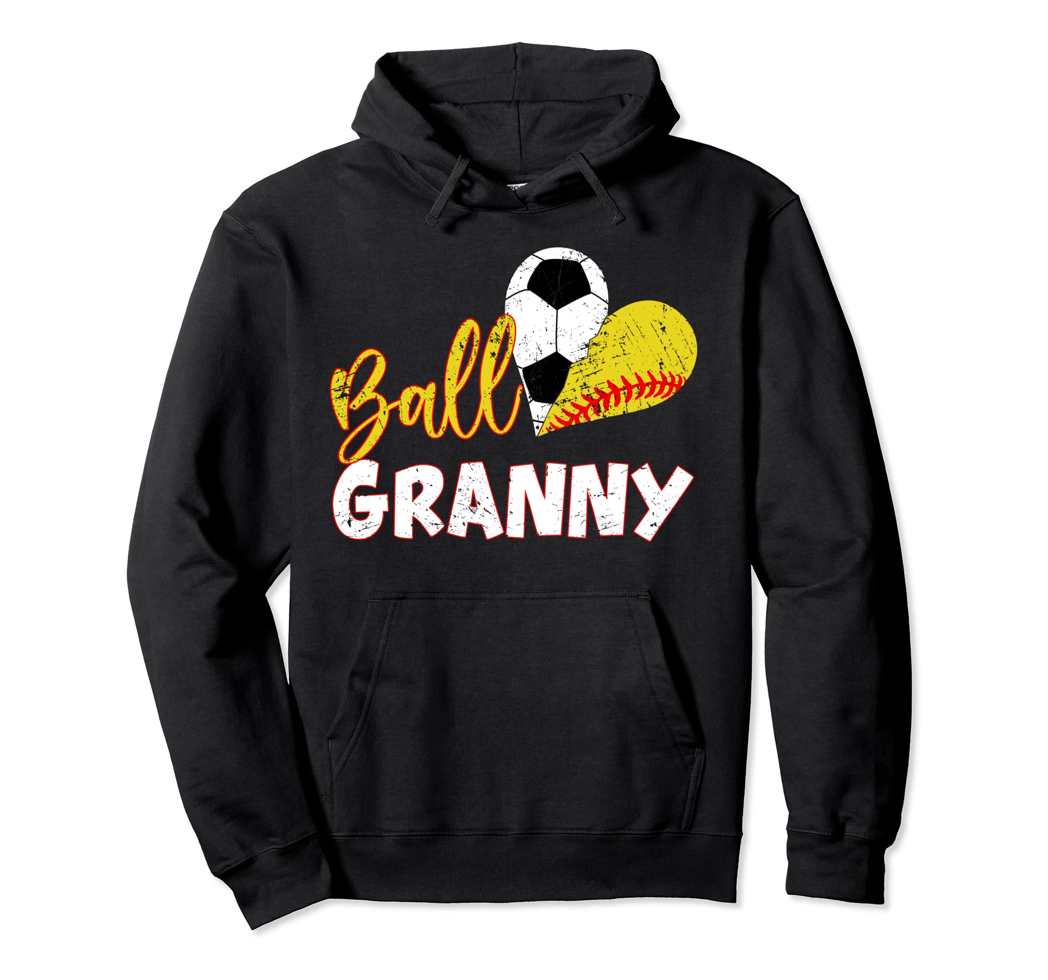 Funny Ball Granny Soccer Softball Hoodie - Streetwear Style Unisex