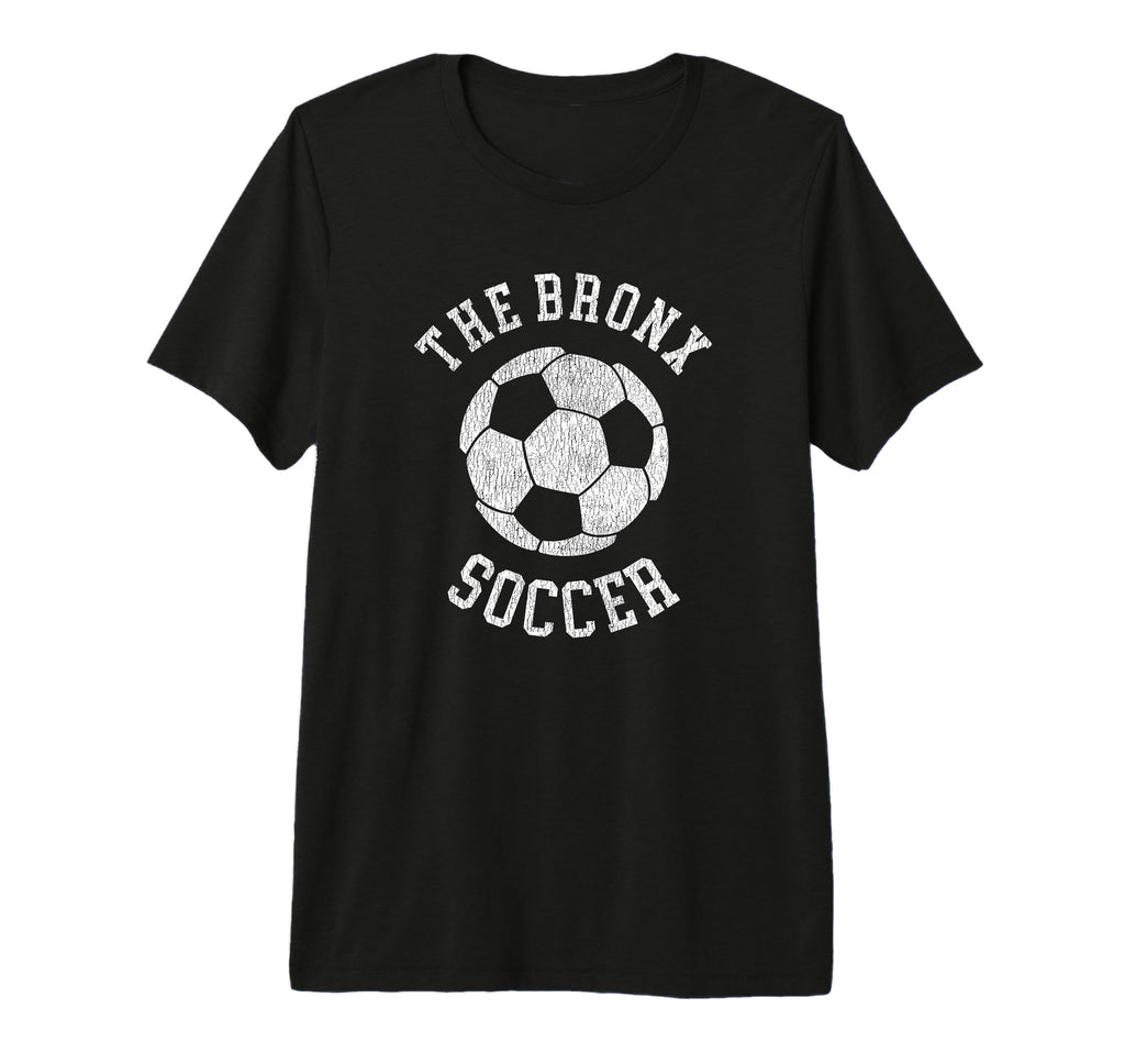 Bronx Soccer Distressed 90S Tri T-Shirt - Fun Novelty Design for Adults
