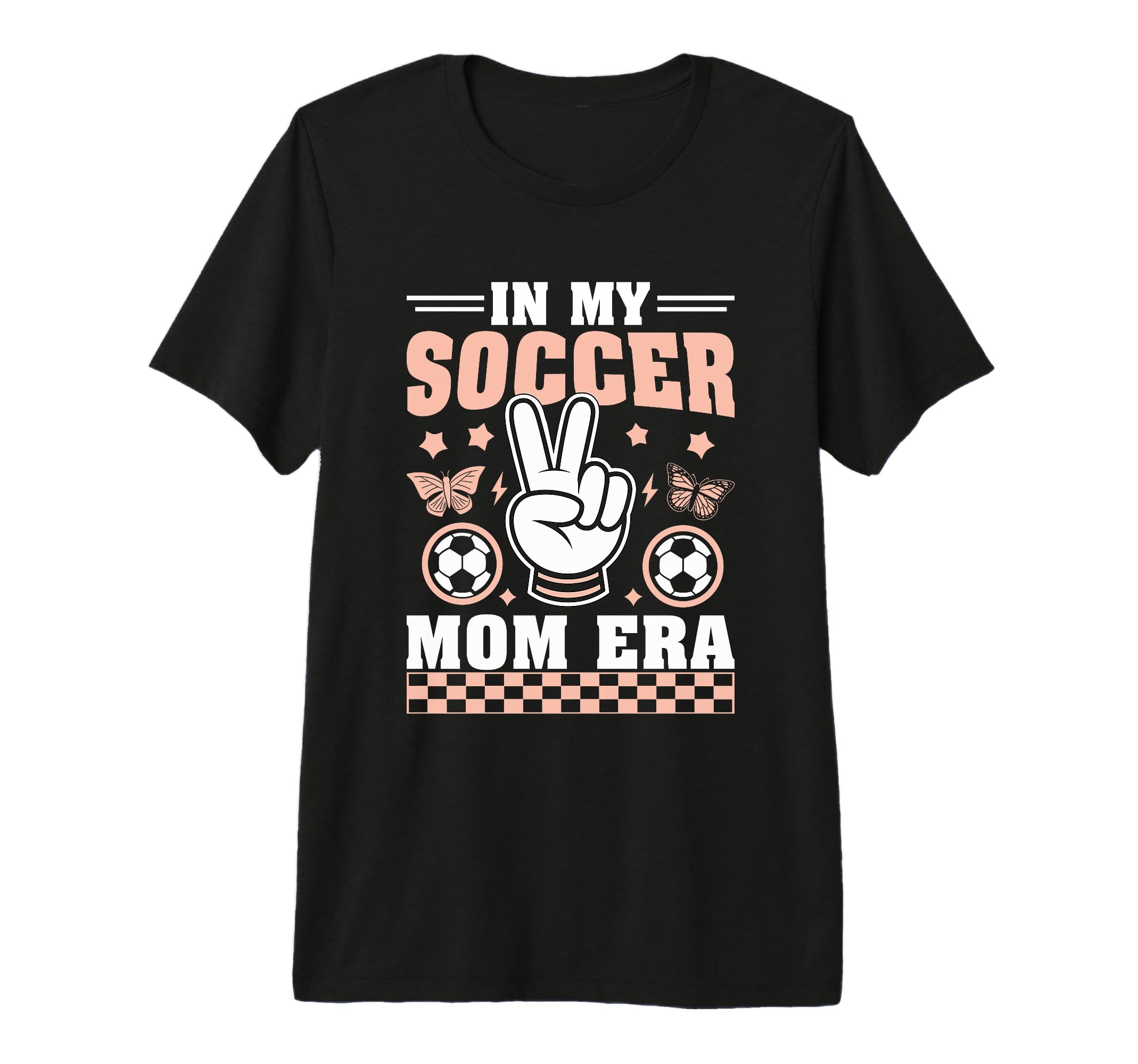 My Soccer Mom Era Football Butterflies T-Shirt - Minimalist Print Unisex