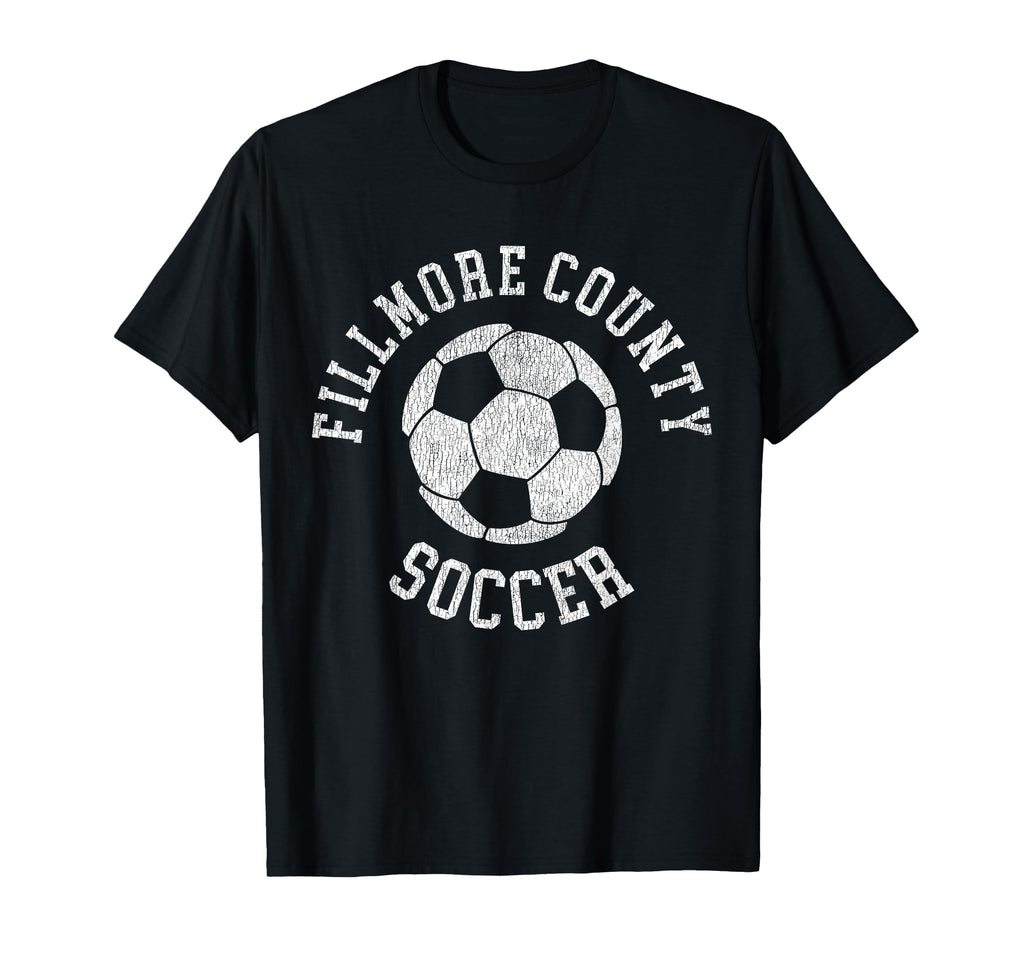 Fillmore County Soccer Distressed 90S T-Shirt - Aesthetic Graphic Men Women
