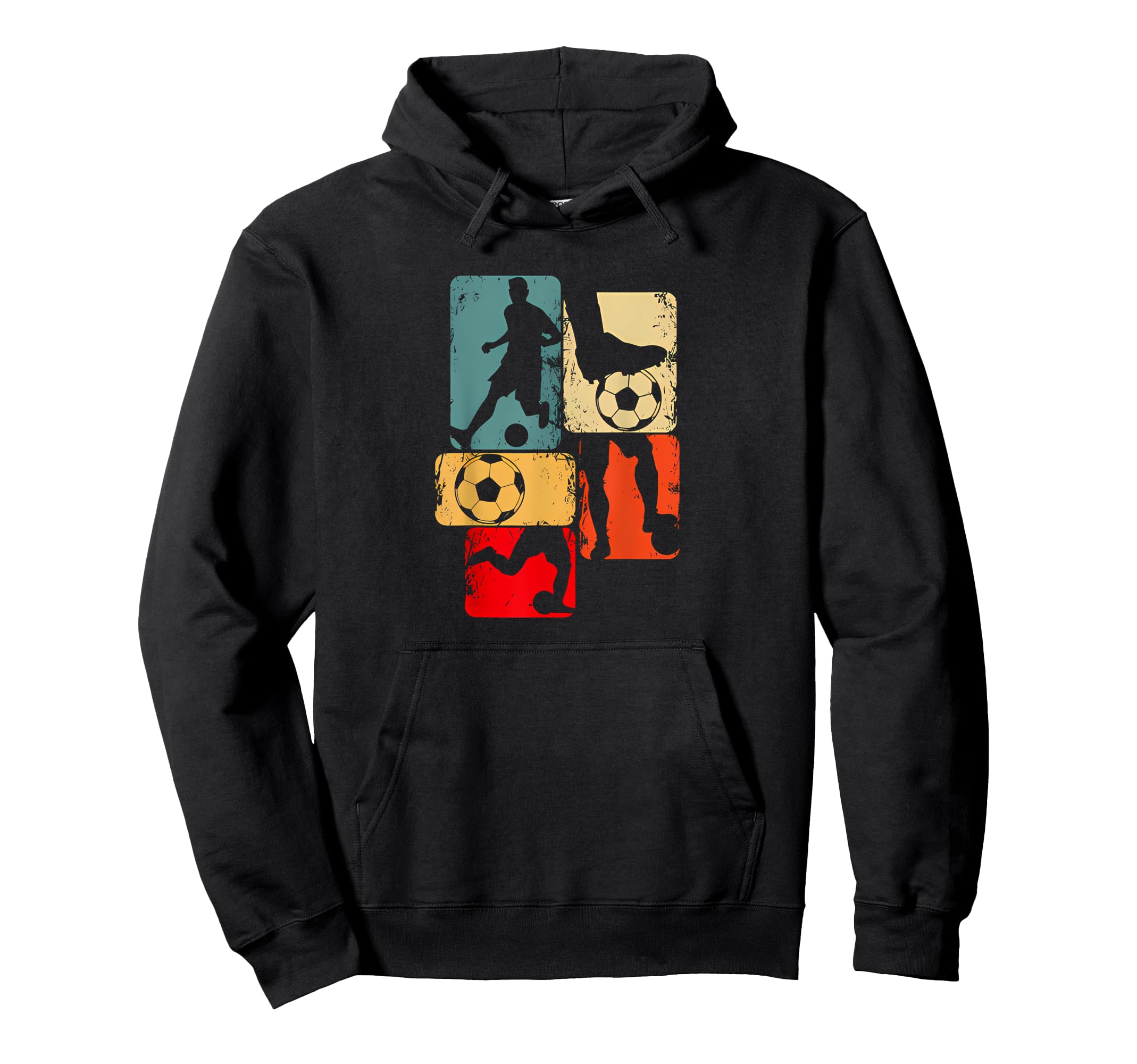 Soccer Player Motives Colored Hoodie - Novelty Apparel Unisex