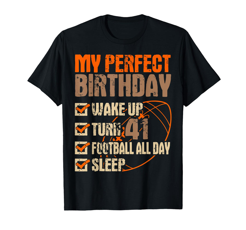Football 41St Birthday Player T-Shirt - Fun Novelty Design for Adults