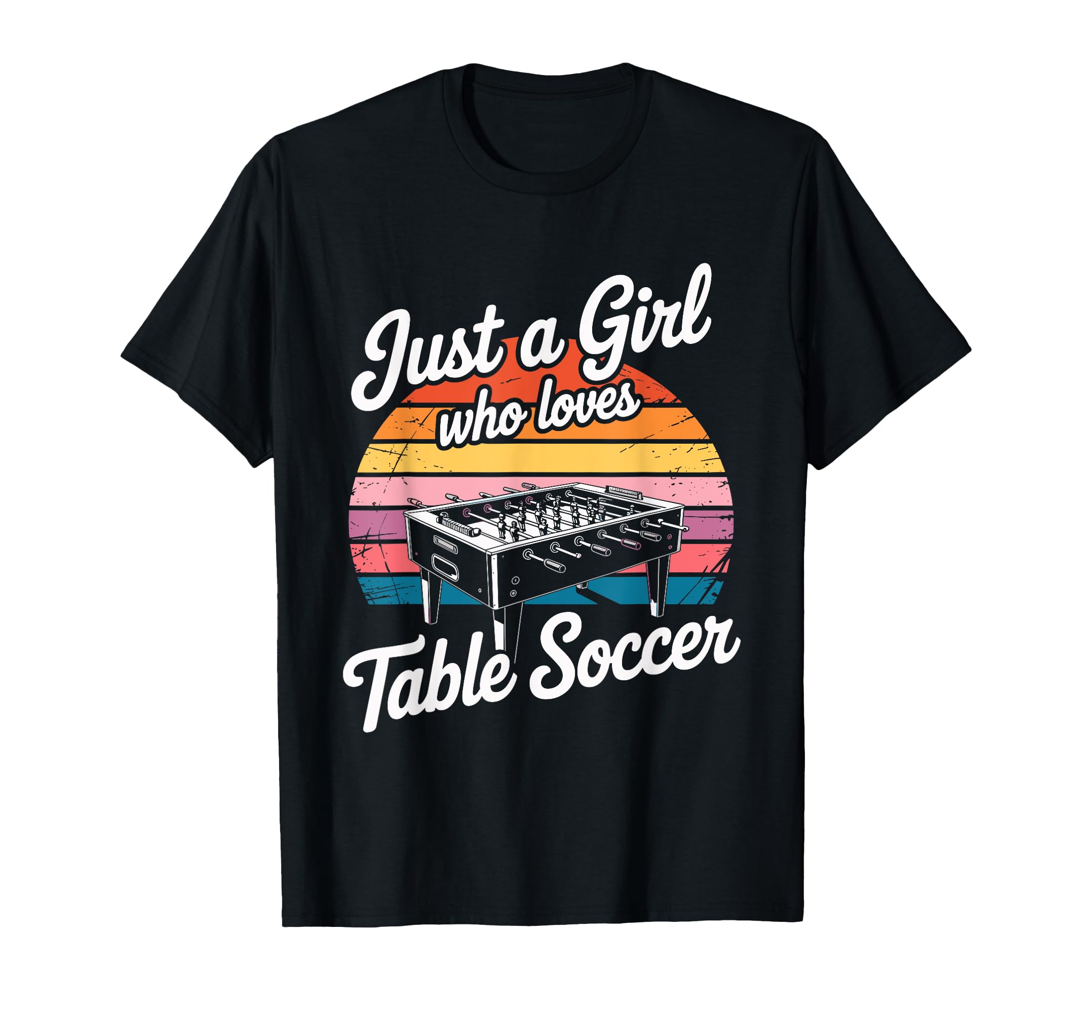 Just Who Loves Table Soccer T-Shirt - Novelty Apparel for Adults