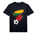Lithuania Soccer Football Flag T-Shirt - Minimalist Print Unisex