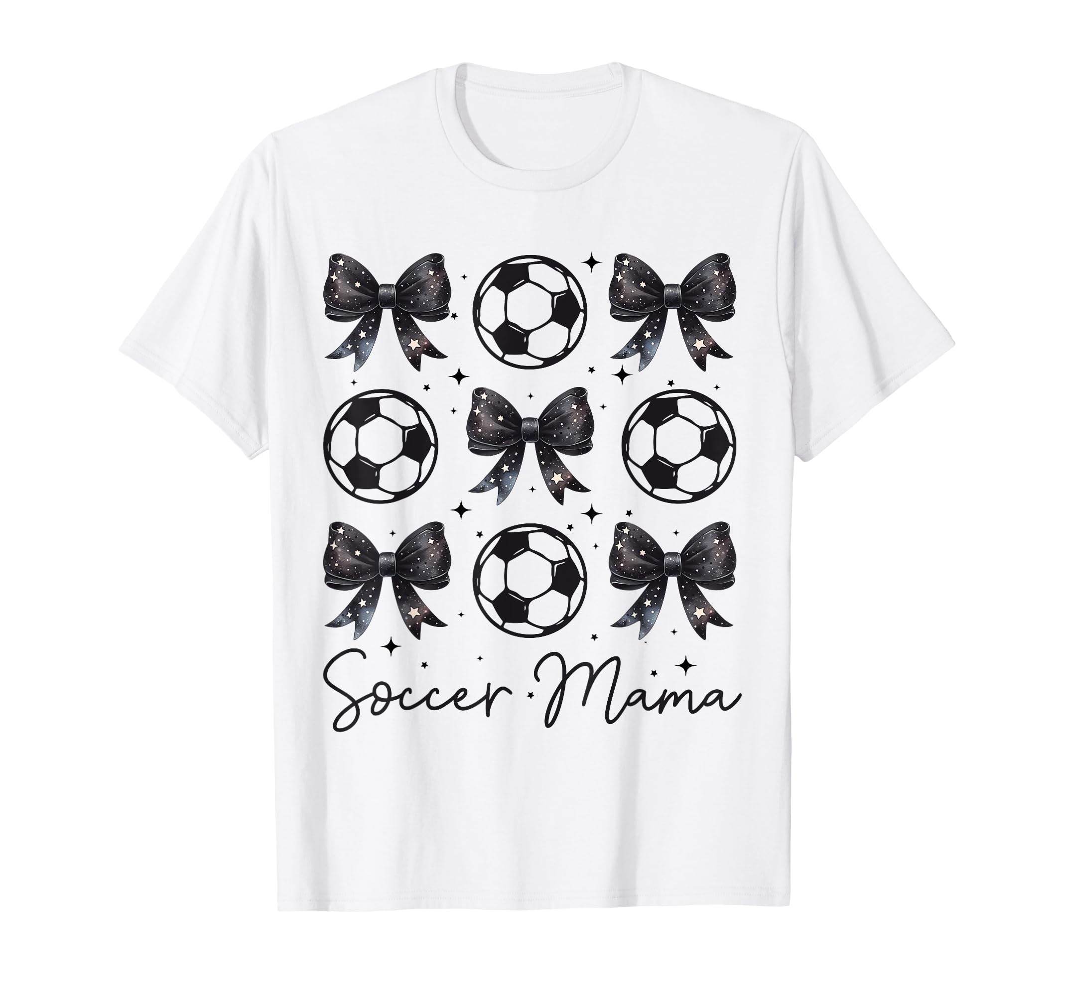 Soccer Mama Coquette Bow Soccer Mom T-Shirt - Minimalist Print Men Women