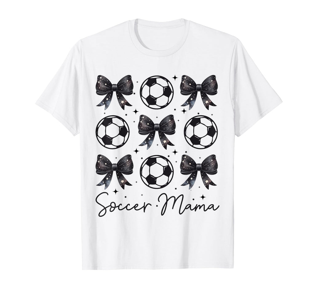 Soccer Mama Coquette Bow Soccer Mom T-Shirt - Aesthetic Graphic Unisex