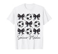 Soccer Mama Coquette Bow Soccer Mom T-Shirt - Aesthetic Graphic Unisex