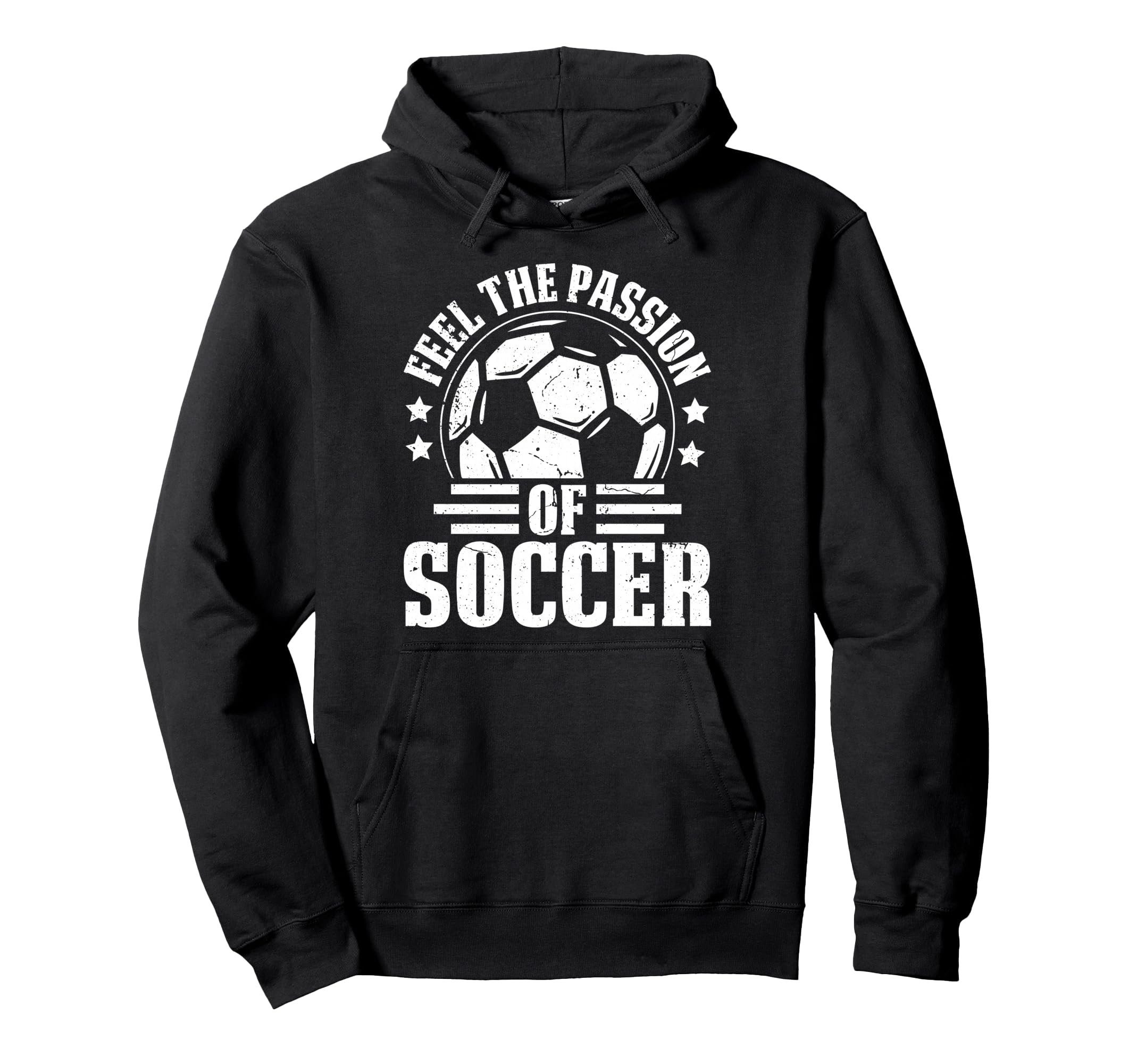 Feel Passion Soccer Player Fan Pride Hoodie - Novelty Apparel Unisex