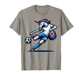 Footballer Unicorn Fans Soccer Team T-Shirt - Graphic Print Unisex