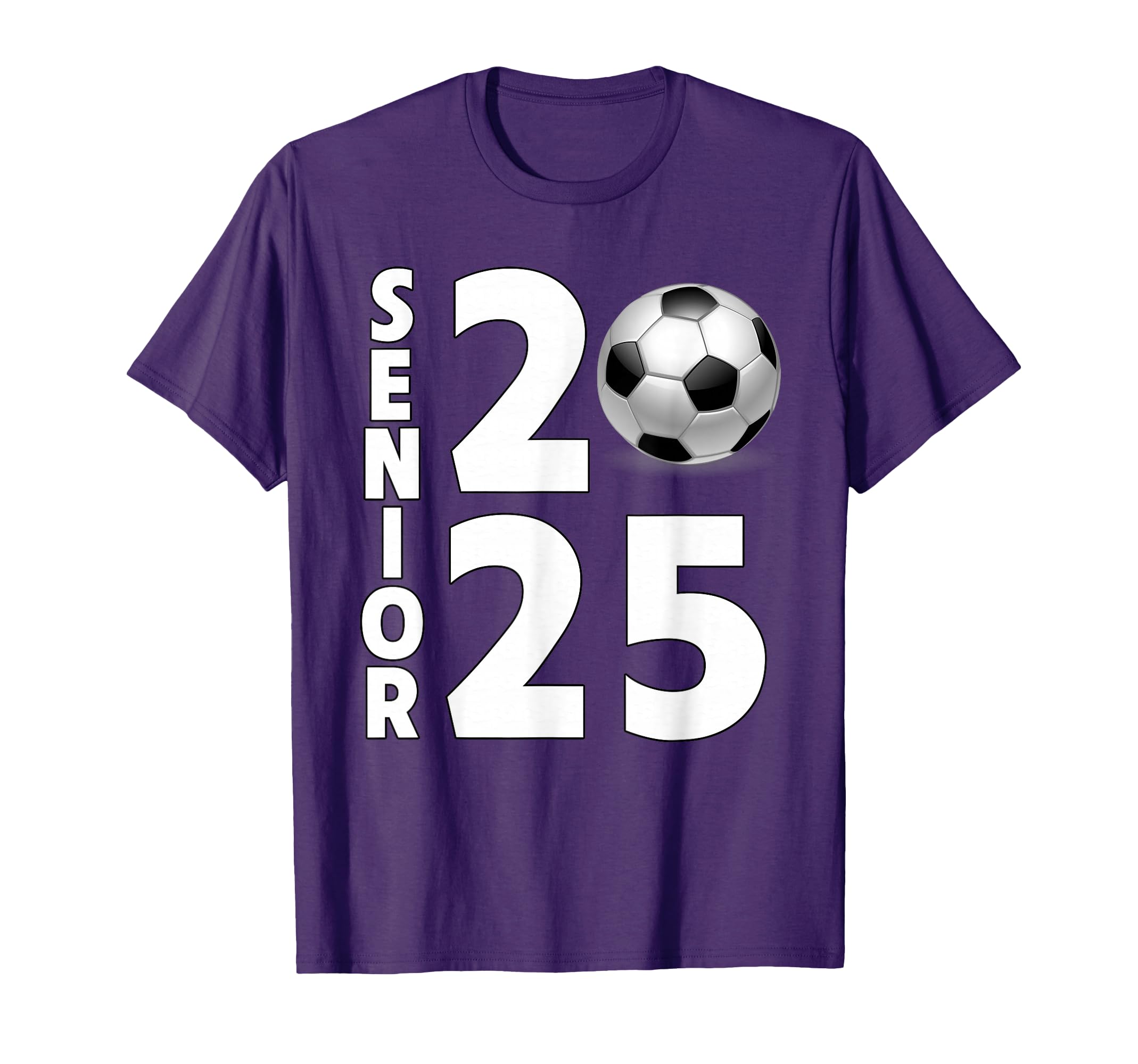 Soccer Player Senior Class 2025 Student T-Shirt - Aesthetic Graphic Unisex