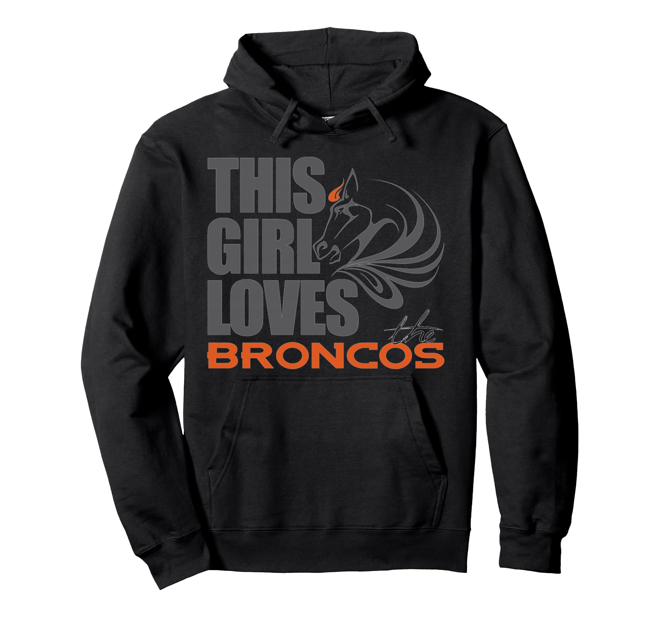 This Loves Broncos Hoodie - Casual Everyday Wear for Adults