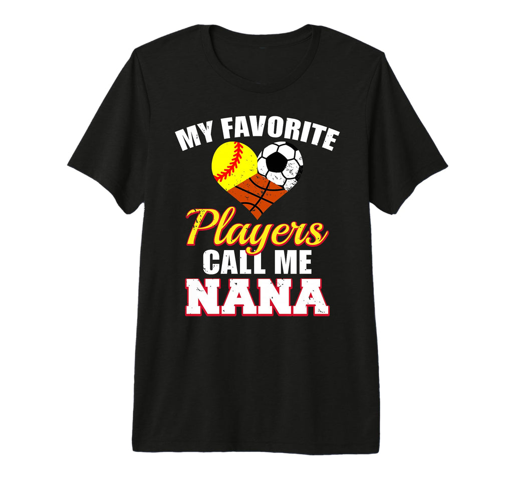 My Favorite Players Softball Soccer T-Shirt - Trendy Graphic for Adults