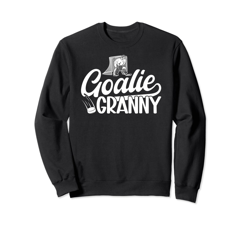 Ice Hockey Goalie Granny Ice Hockey Sweatshirt - Novelty Apparel Men Women