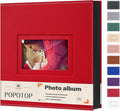 Popotop Photo Album 4x6 500 Pockets with Leather Hardcover Cover, Large Photo Album Binder Book with 50Pcs Pages for Family Travel Wedding Baby Gifts