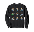 Pug Soccer Player Funny Dog Football Sweatshirt - Custom Art Print Unisex