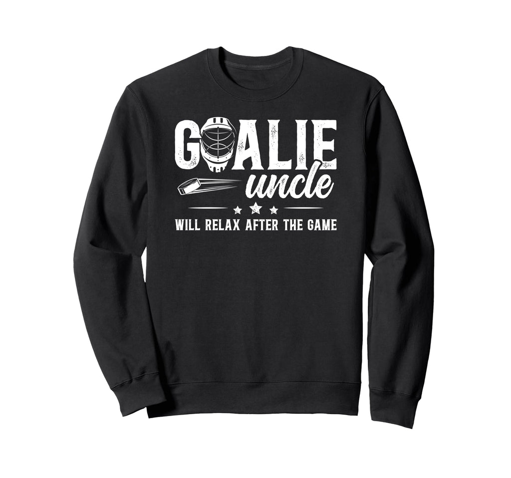 Funny Hockey Goalie Uncle Ice Sweatshirt - Casual Everyday Wear Men Women