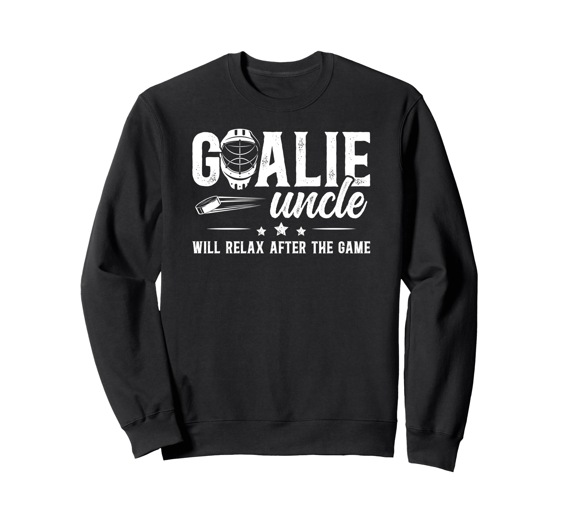 Funny Hockey Goalie Uncle Ice Sweatshirt - Casual Everyday Wear Men Women